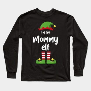 I'm The Mommy Elf Family Matching Christmas Pajama Gifts Long Sleeve T-Shirt